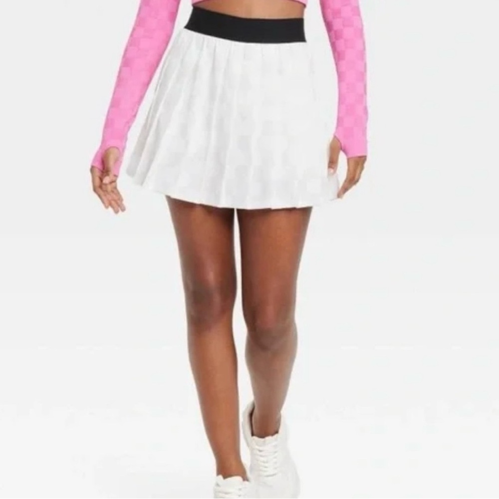 Target Joylab White Medium M Womens Pleated Tennis Skort NWT